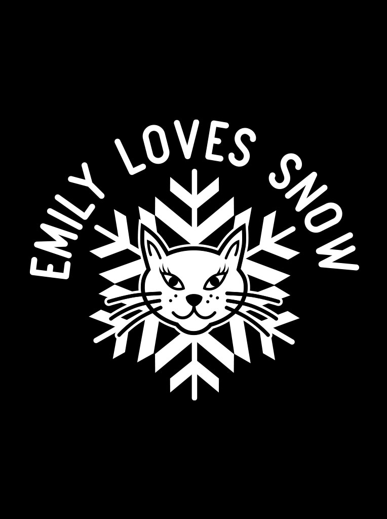 Emily loves snow logo